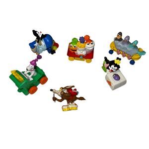 Vintage 90s McDonalds Toys Animaniacs Snoopy Happy Meal Train Lot Wile E. Coyote
